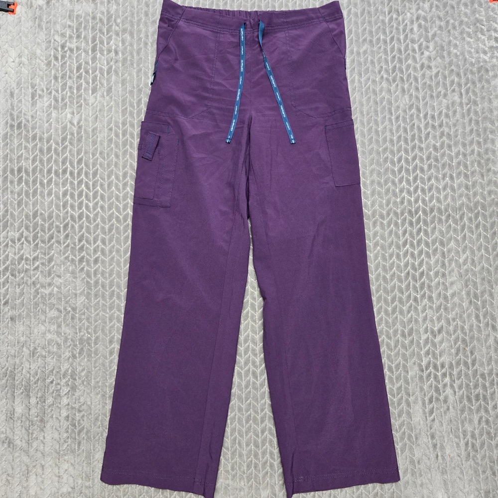 Carhartt Force Women Purple Scrub Pants Medium Regular Cargo Cross-Flex C52110
